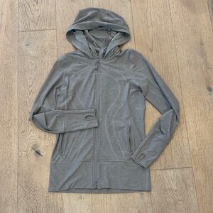 Gray Lululemon Zip-Up Hoodie. Size 6.